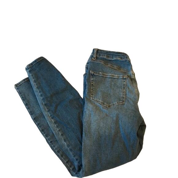 Forever 21 Blue Jeans Womans Sz 6 - Picture 2 of 4